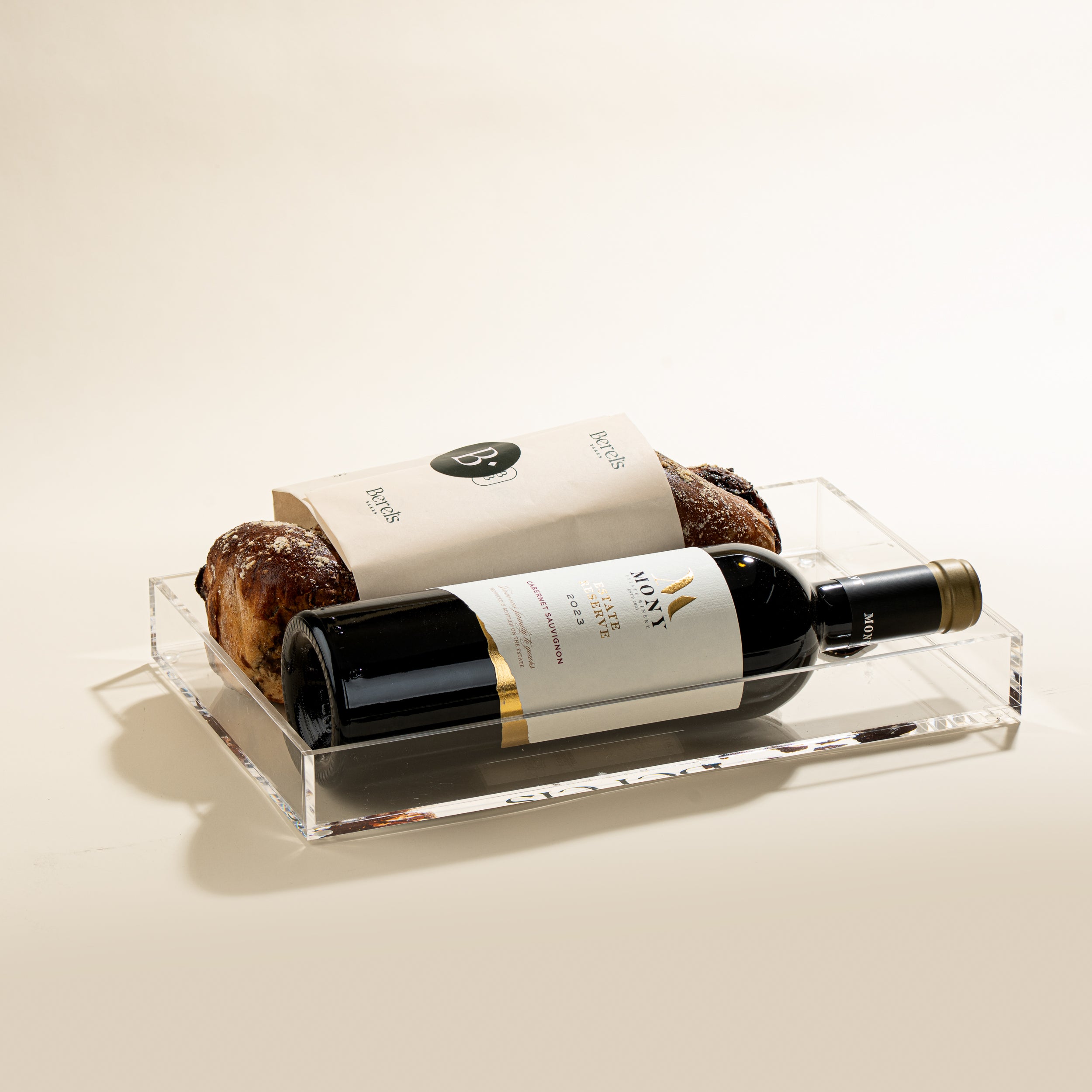 Signature Chocolate Babka & Wine Acrylic Dome