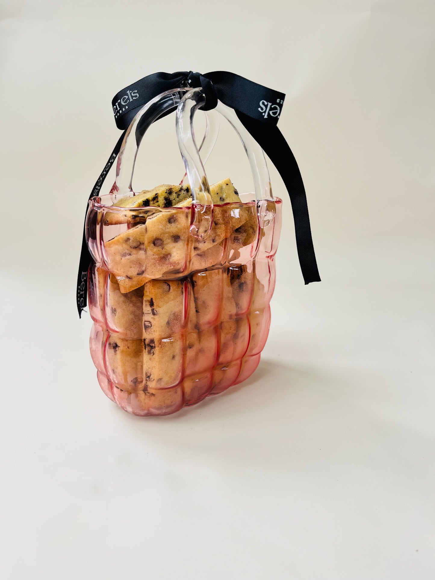 Runway Bag Vase - Pink (Biscottis sold separately)