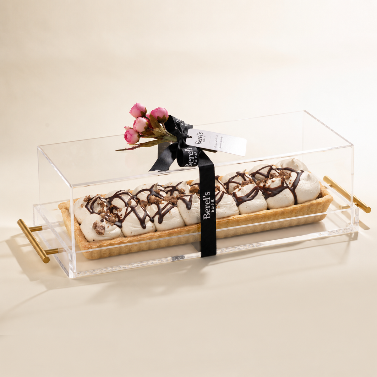 Halva Tart in Gifted Long Acrylic Dome and Cover
