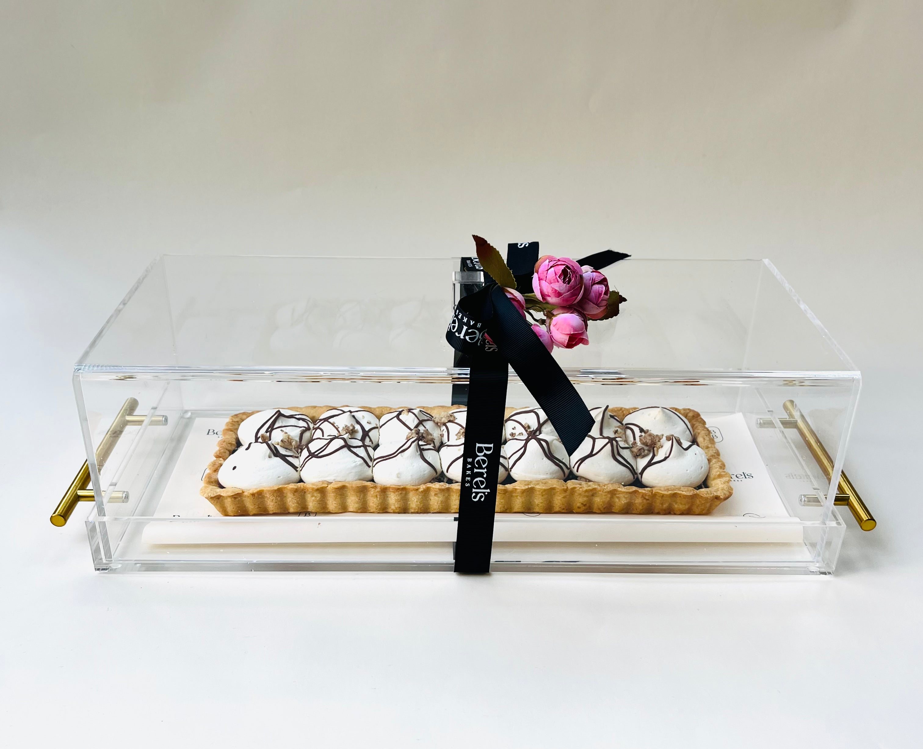 Halva Tart in Gifted Long Acrylic Dome and Cover