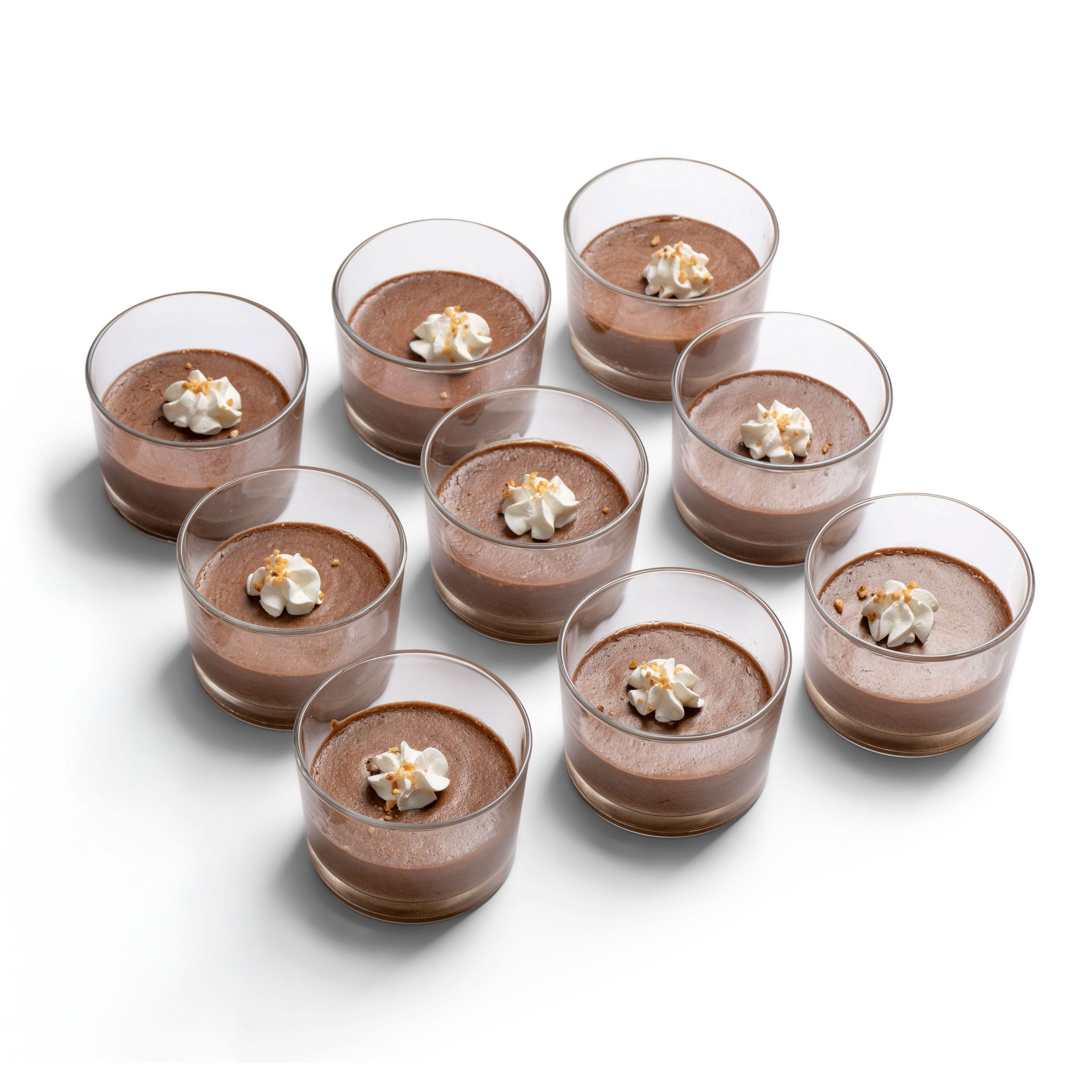 Chocolate Bourbon Mousse Cups (Box of 9)