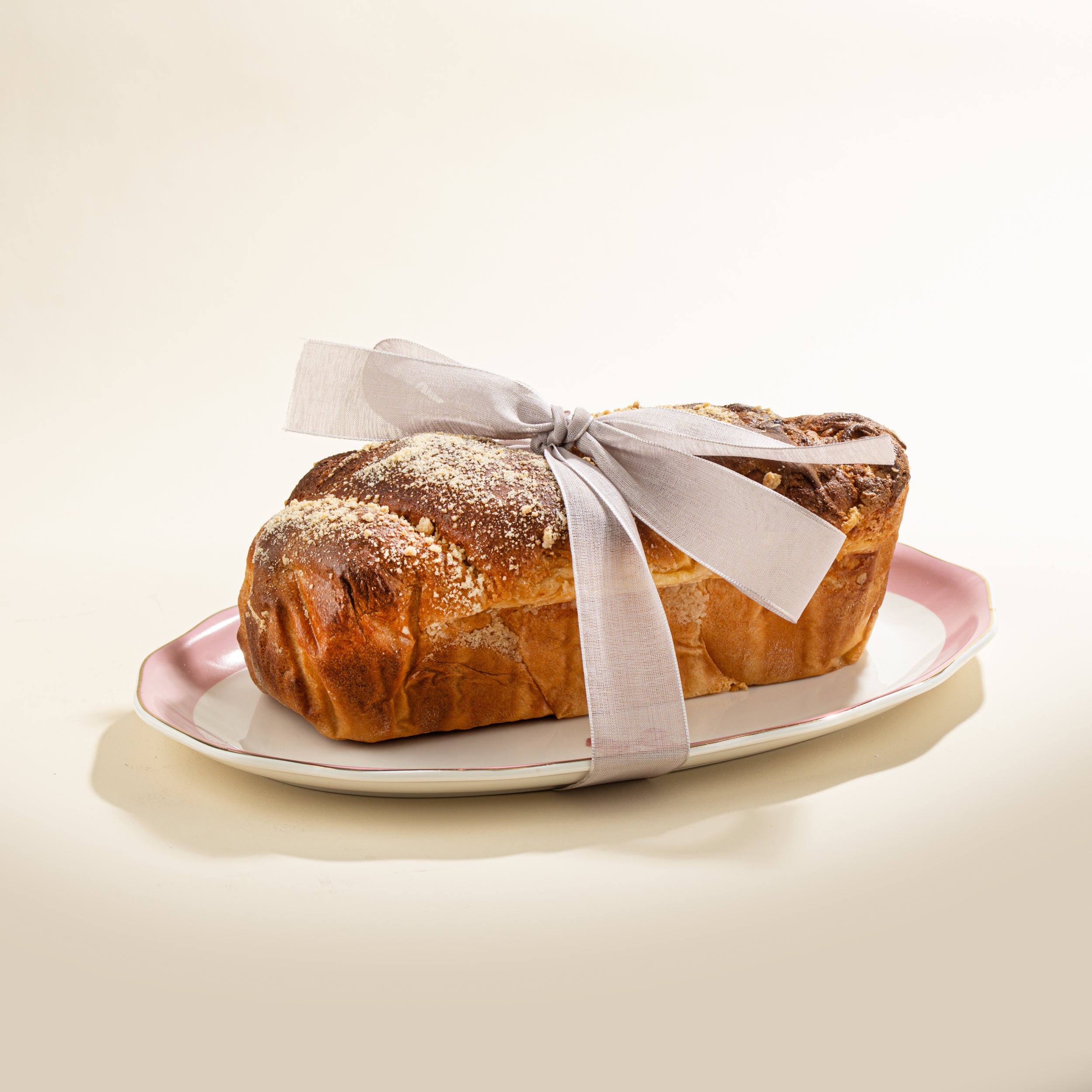 Pink Bow Tray with Babka