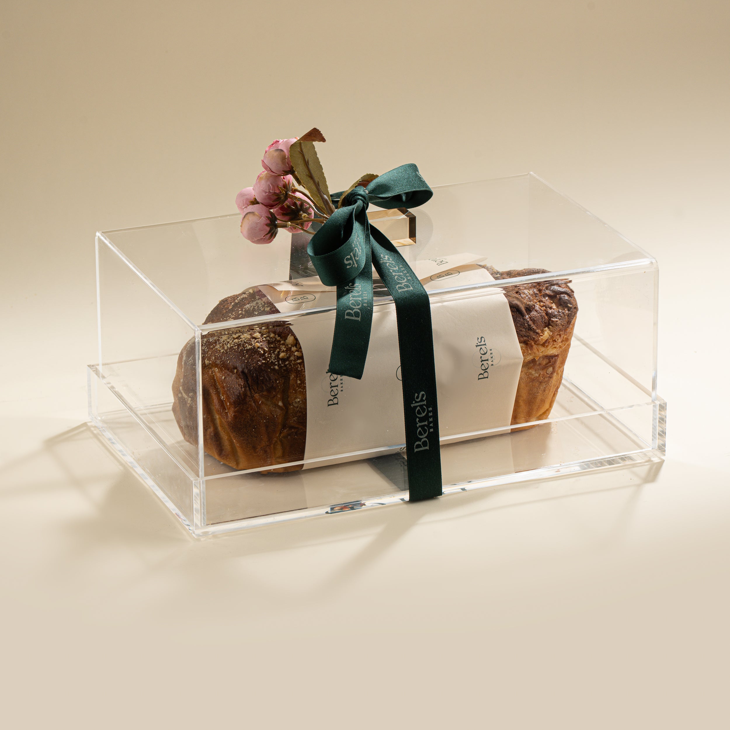 Berel's Signature Babka in Custom Acrylic Dome