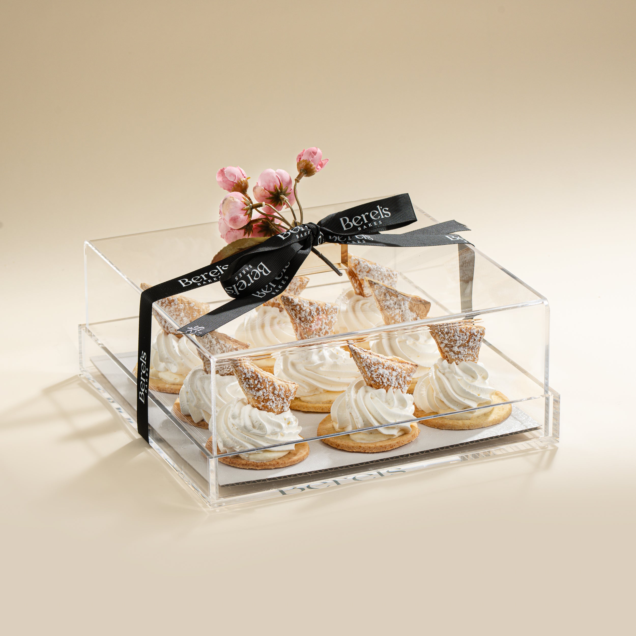 Square Acrylic Tray & Cover with 9 Napoleon Individuals