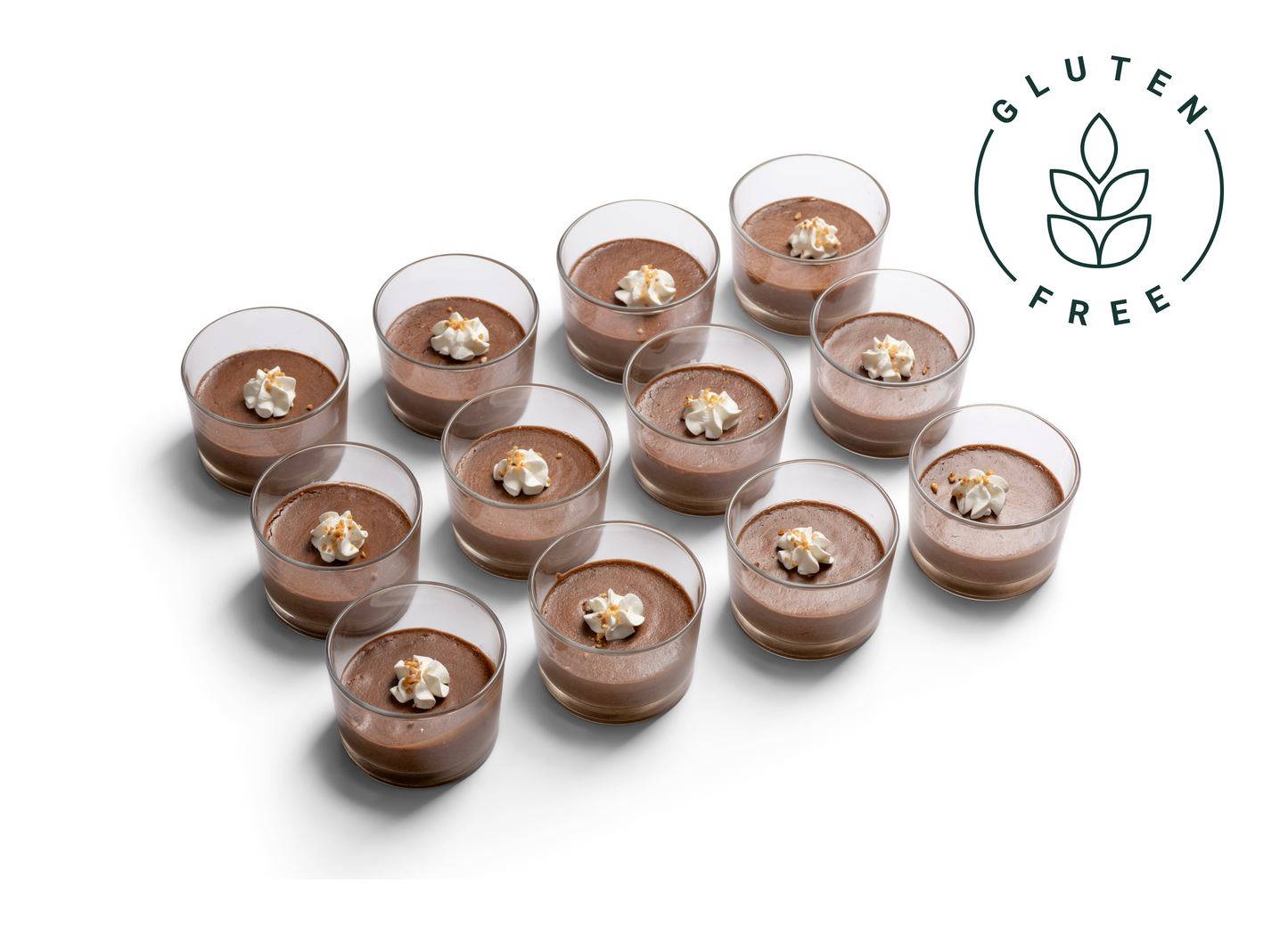 Gluten Free Chocolate Bourbon Mousse Cups (Box of 12)