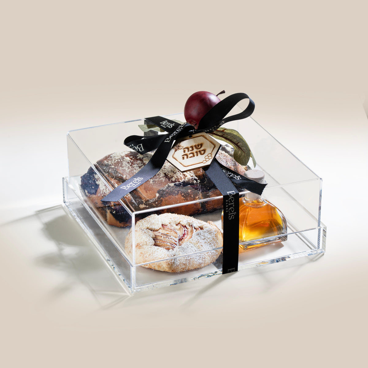 Rosh Hashanah Acrylic: Apple Galette & Honey with Carrot Loaf or Babka