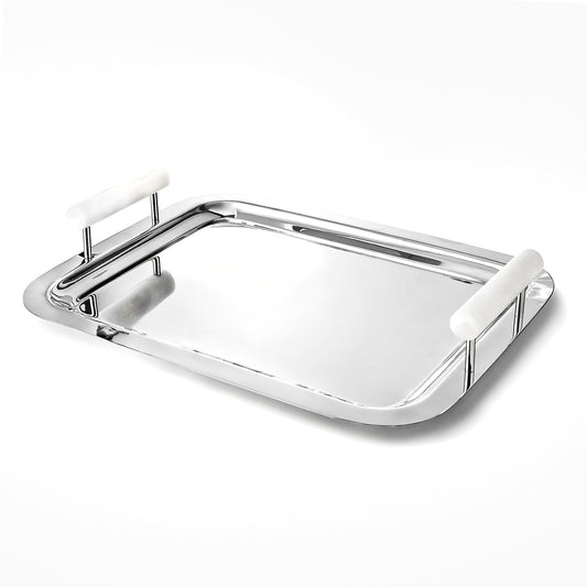 Azure Bar Tray Ss White Handle (cake sold separately)
