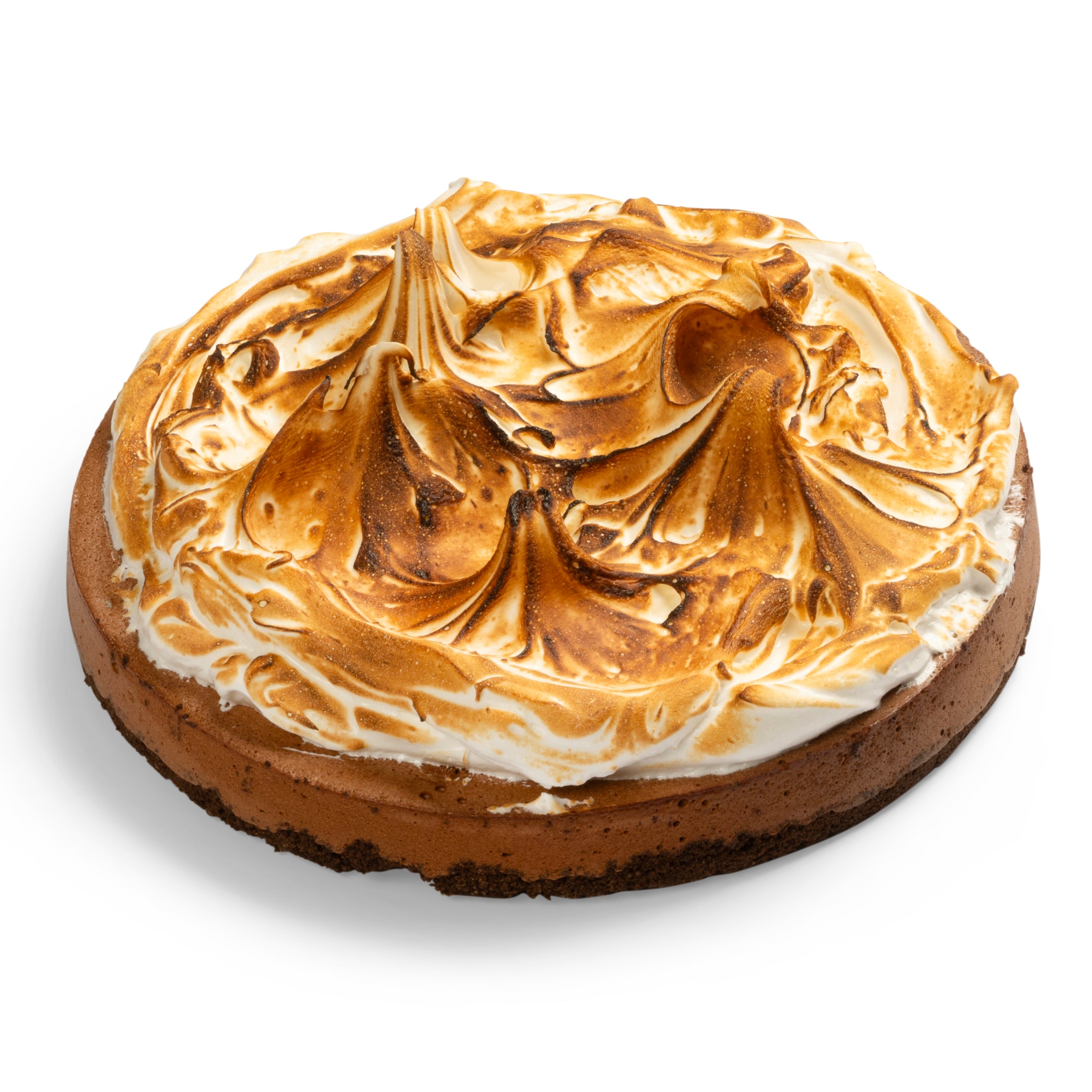 Chocolate Bourbon Meringue Pie