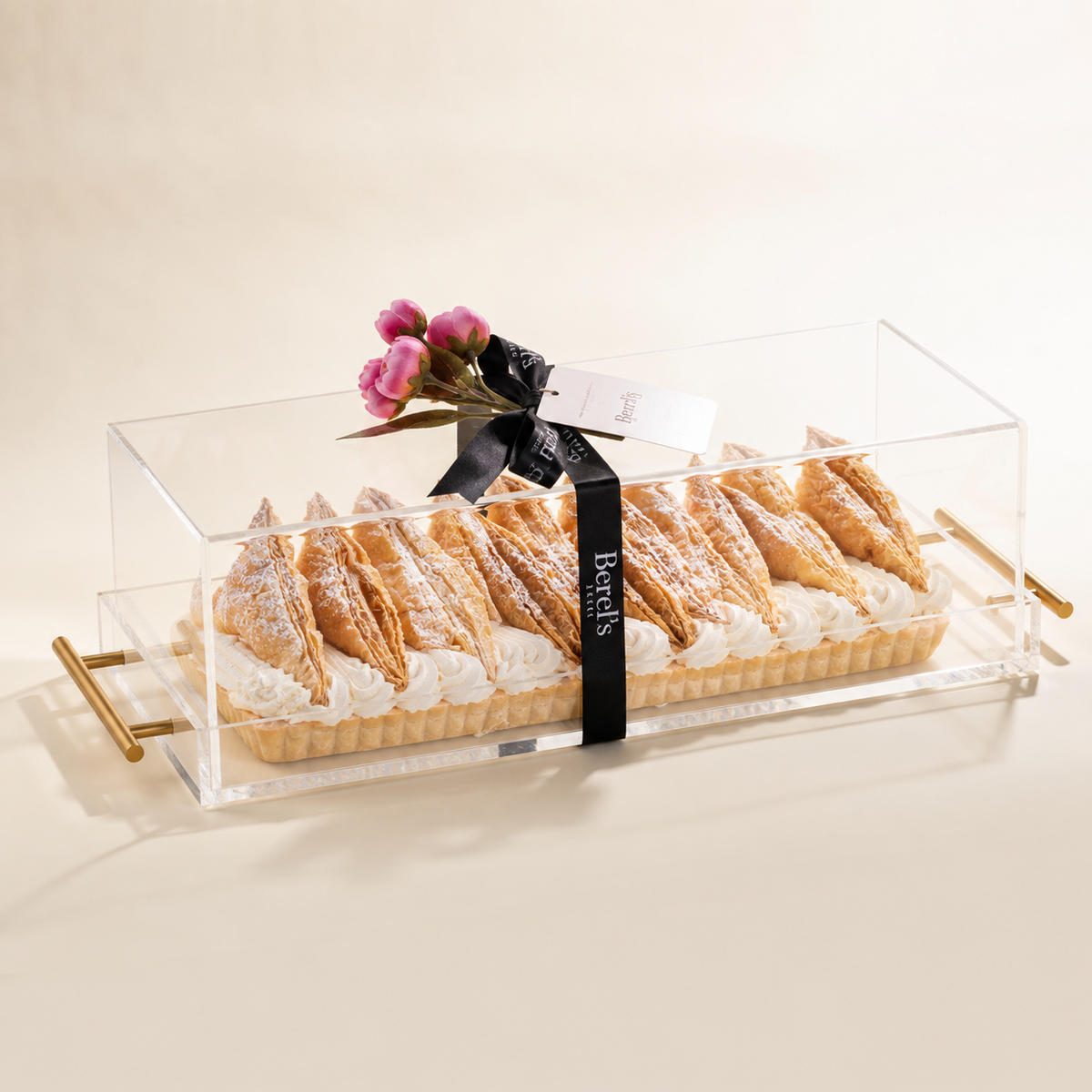 Napoleon Tart in Gifted Long Acrylic Dome and Cover