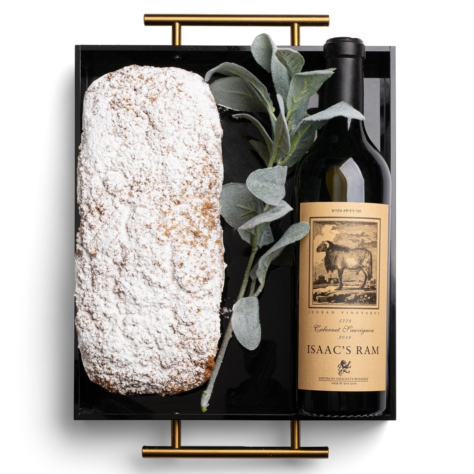 Acrylic Serving Tray with Loaf and Wine