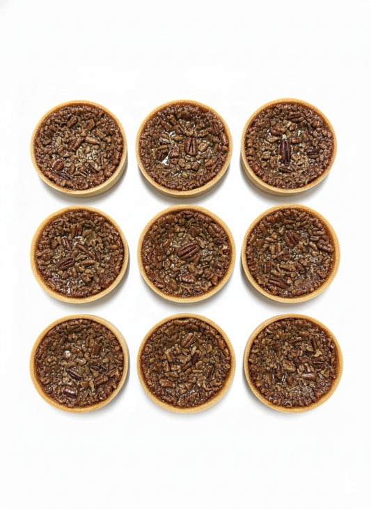 Chocolate Bourbon Pecan Individual Tarts (Box of 9)