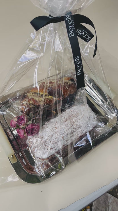 Azure Bar Tray Ss White Handle (cake sold separately)