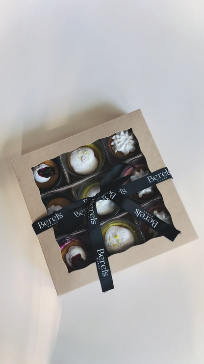 Variety Glasses (Box of 9: Strawberry, Lemon and Blueberry)