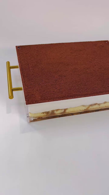 Heavenly Dairy Tiramisu in Acrylic Tray